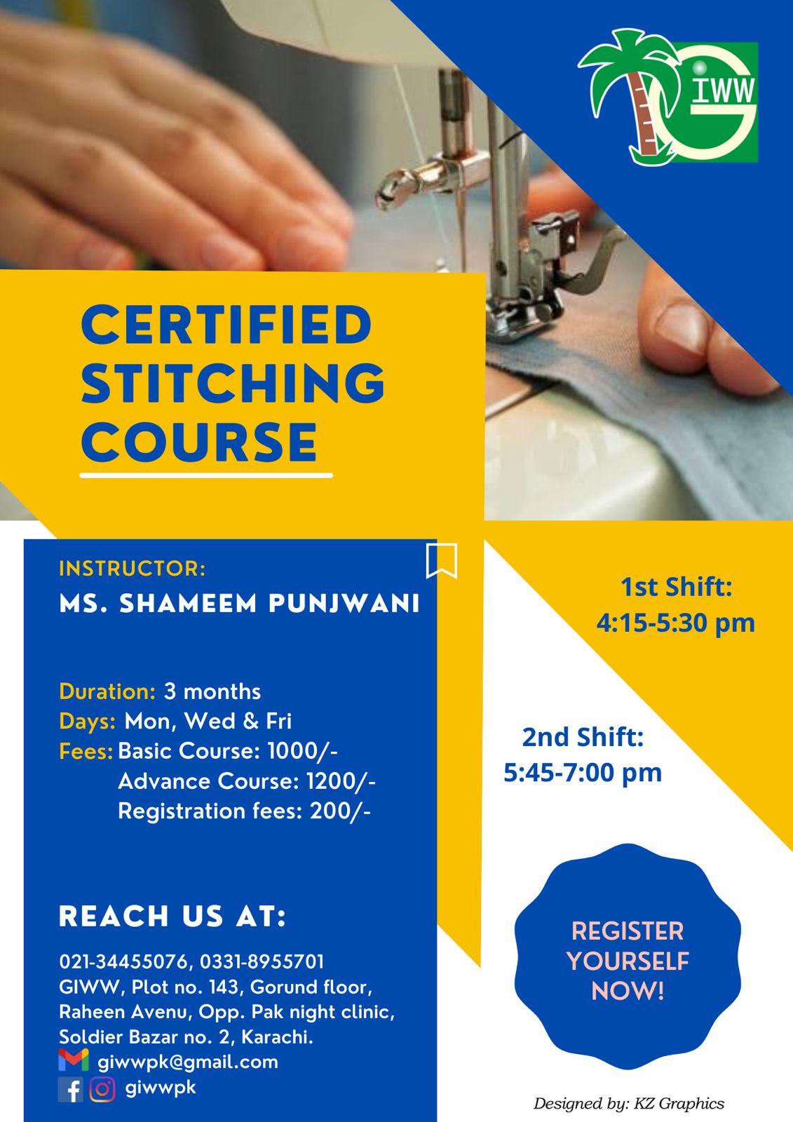 GIWW Certified Stitching Course (Evening)